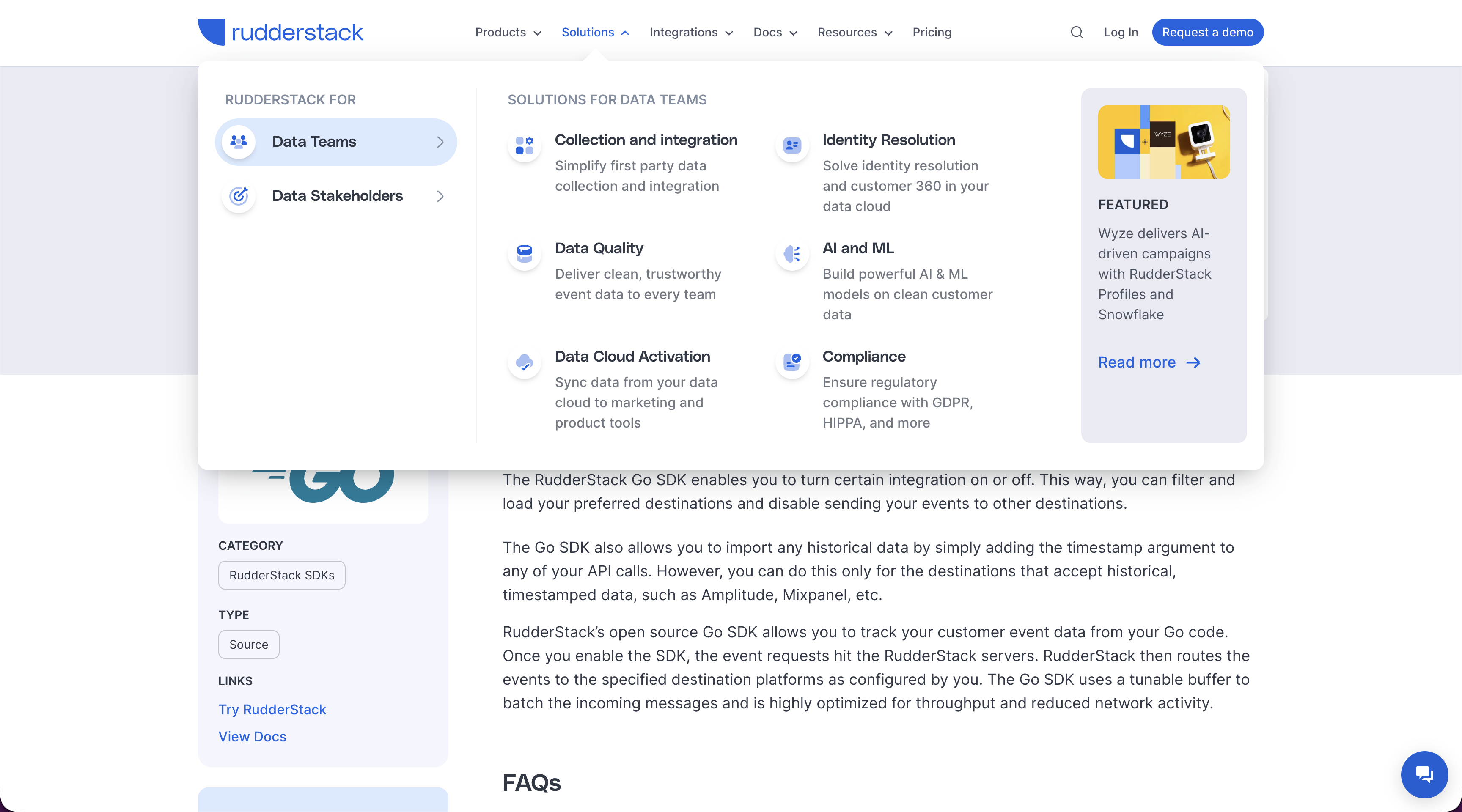 RudderStack Navigation